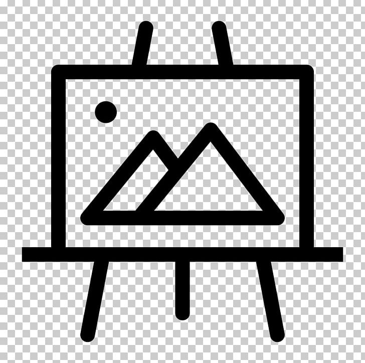 Easel Computer Icons Oil Painting PNG, Clipart, Angle, Area, Art, Artist, Black And White Free PNG Download