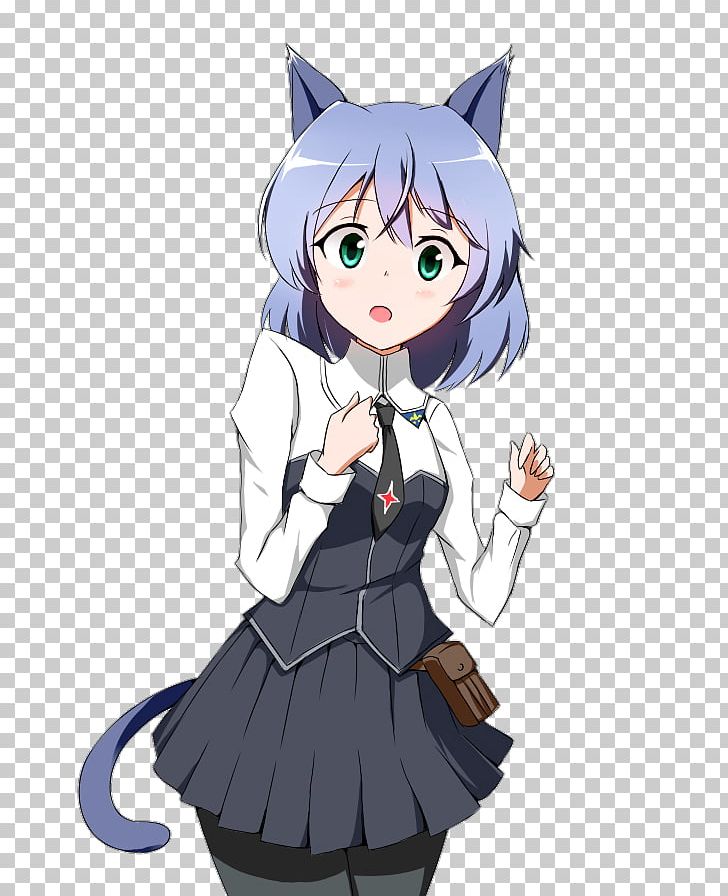 Anime Catgirl Mangaka PNG, Clipart, Animal Ears, Anime, Artwork, Black, Black Hair Free PNG Download