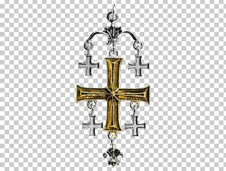 Kingdom Of Jerusalem Crucifix Cross Knights Templar PNG, Clipart, Amulet, Body Jewelry, Brass, Charms Pendants, Christian Cross Free PNG Download
