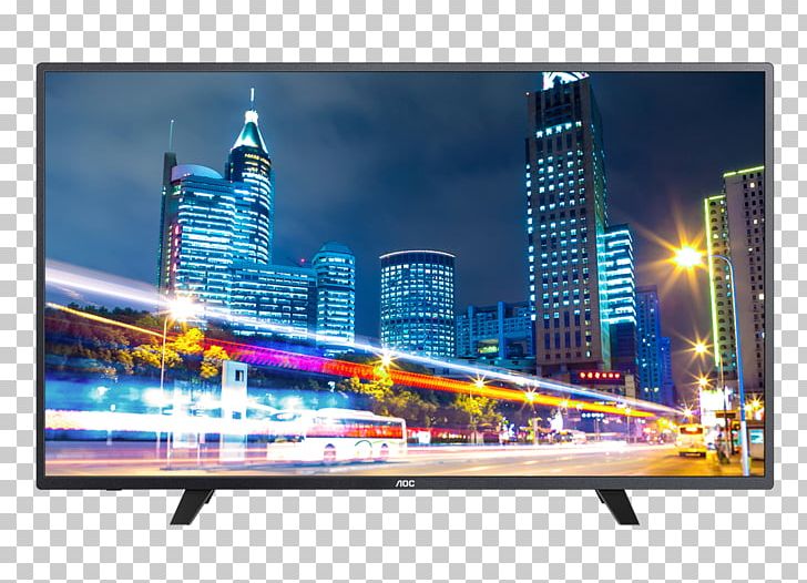 AOC International LED-backlit LCD Smart TV Television Set PNG, Clipart, 1080p, Advertising, Aoc International, City, Display Advertising Free PNG Download