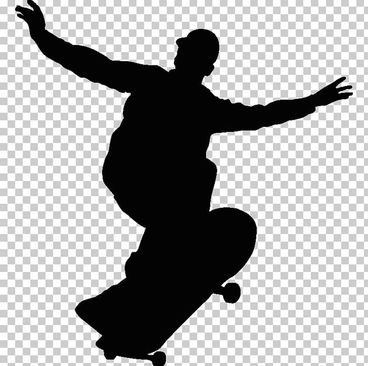 Skateboarding Silhouette PNG, Clipart, Black And White, Human Behavior, Joint, Jumping, Line Free PNG Download