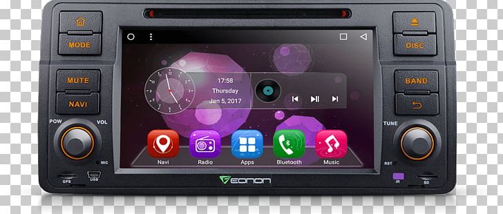 BMW Car DVD Player GPS Navigation Systems Vehicle Audio PNG, Clipart, Android, Android Auto, Android Marshmallow, Automotive Navigation System, Bmw Free PNG Download