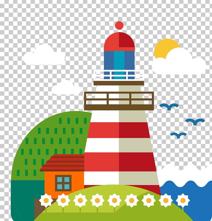 Cartoon Lighthouse PNG, Clipart, Area, Balloon Cartoon, Birds, Boy Cartoon, Cartoon Free PNG Download