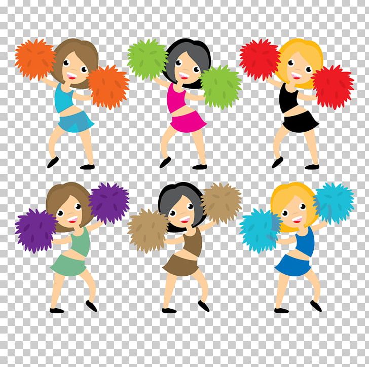 Cheerleading Cheerleader Pom-pom Euclidean PNG, Clipart, Art, Athletic Meets, Boy, Cartoon, Child Free PNG Download