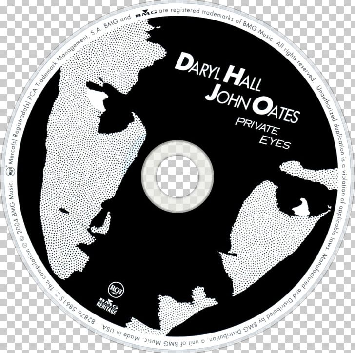 Private Eyes Hall & Oates Compact Disc The Very Best Of Daryl Hall & John Oates PNG, Clipart, Album, Black And White, Brand, Compact Disc, Daryl Hall Free PNG Download