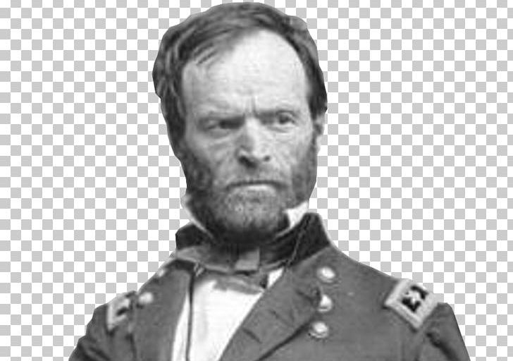 William Tecumseh Sherman American Civil War United States Union Battle Of Atlanta PNG, Clipart, Beard, Black And White, Facial Hair, General, Gentleman Free PNG Download