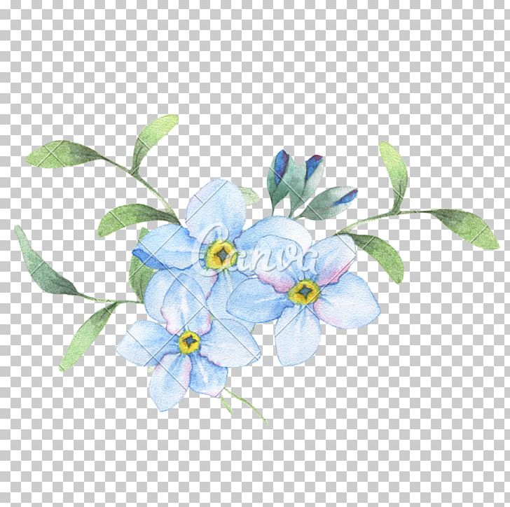 Flower Watercolor Painting Stock Photography PNG, Clipart, Art, Blue, Branch, Color, Flora Free PNG Download
