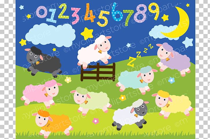 Counting Sheep Sticker Paper PNG, Clipart, Animals, Area, Art, Black Sheep, Book Illustration Free PNG Download
