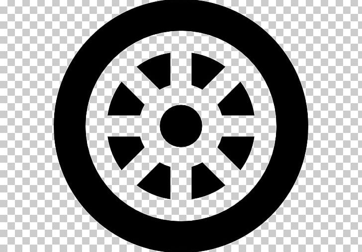 Dharmachakra Buddhism Religion Noble Eightfold Path PNG, Clipart, Alloy Wheel, Area, Black And White, Brand, Buddhism Free PNG Download