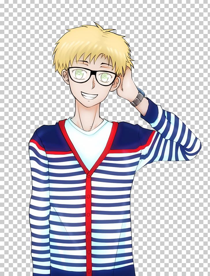 Glasses Brown Hair Mangaka Color Png Clipart Blond Boy Brown