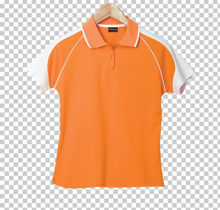 Sleeve Polo Shirt Team Sport Tennis Polo Collar PNG, Clipart, Active Shirt, Clothing, Collar, Neck, Orange Free PNG Download
