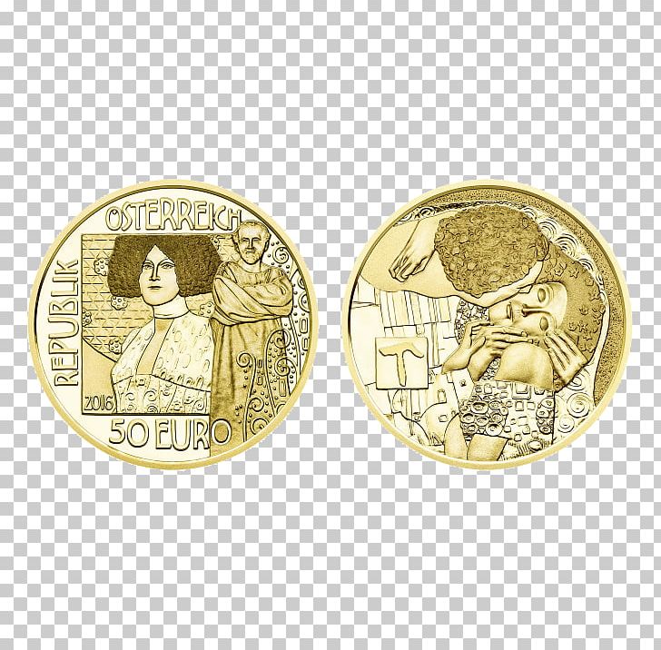 The Kiss Austria Gold Coin Gold Coin PNG, Clipart, 50 Cent Euro Coin, Austria, Austrian Mint, Bullion, Coin Free PNG Download