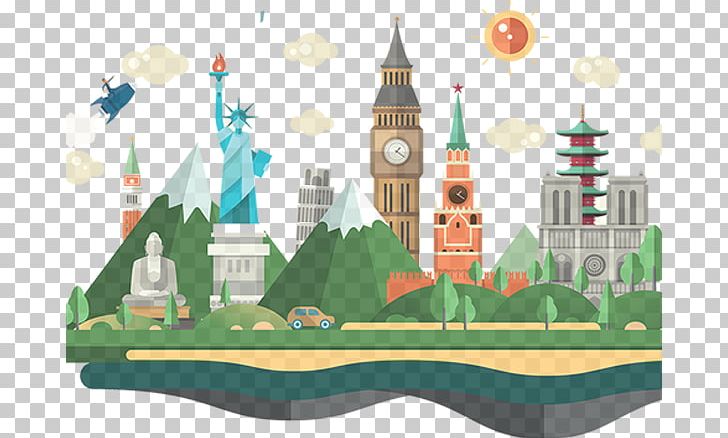 World Graphics Landmark Illustration PNG, Clipart, Art, Creative Market, Flat Design, International Tourism, Landmark Free PNG Download