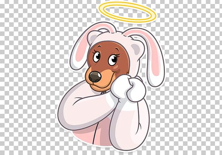 Telegram Sticker Easter PNG, Clipart, Carnivoran, Cartoon, Dog, Dog Like Mammal, Ear Free PNG Download