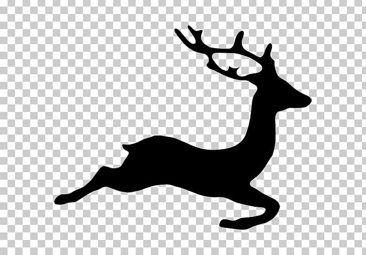Deer Silhouette Drawing PNG, Clipart, Animals, Antler, Black And White, Deer, Drawing Free PNG Download