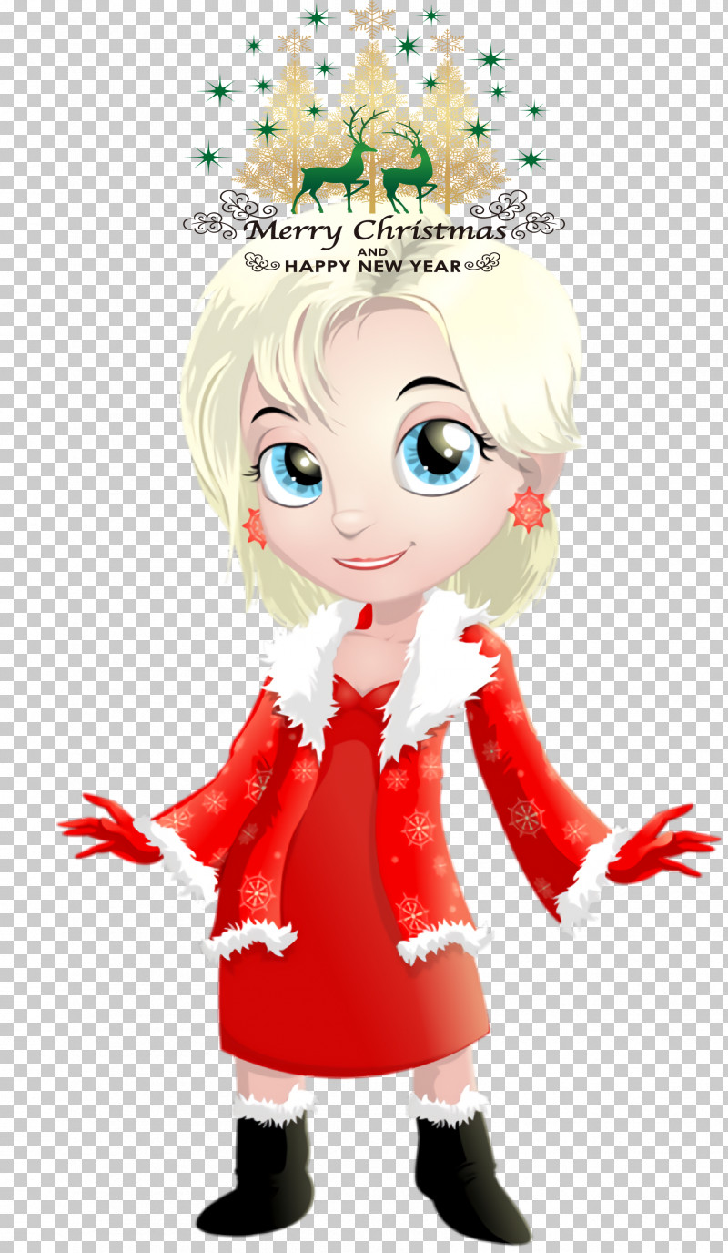 Merry Christmas Happy New Year PNG, Clipart, Cartoon, Doll, Happy New Year, Human, Infant Free PNG Download