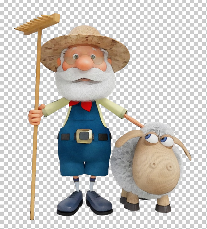 Cartoon Figurine Toy PNG, Clipart, Cartoon, Farmer, Figurine, Old Man, Paint Free PNG Download