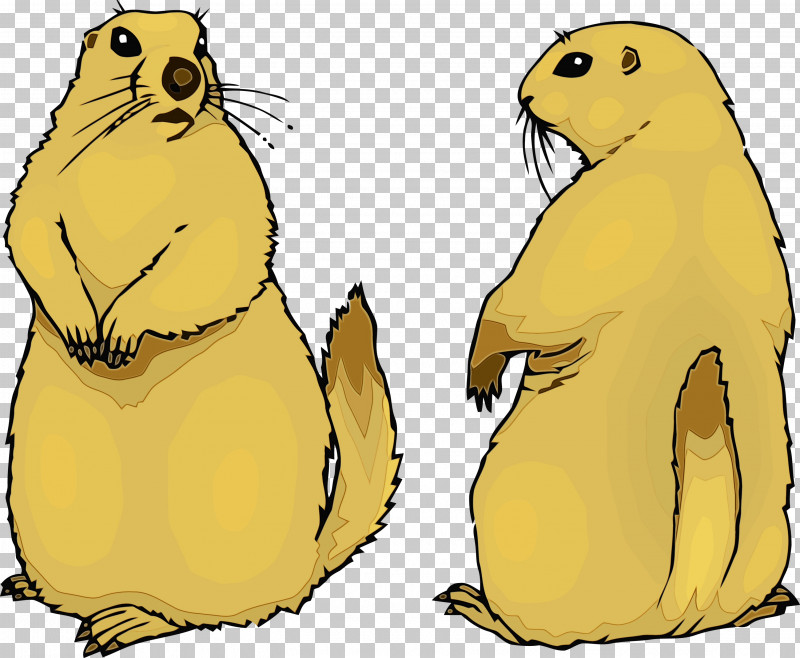 Cartoon Gopher Groundhog Yellow Fur Seal PNG, Clipart, Adaptation, Cartoon, Fur Seal, Gopher, Groundhog Free PNG Download
