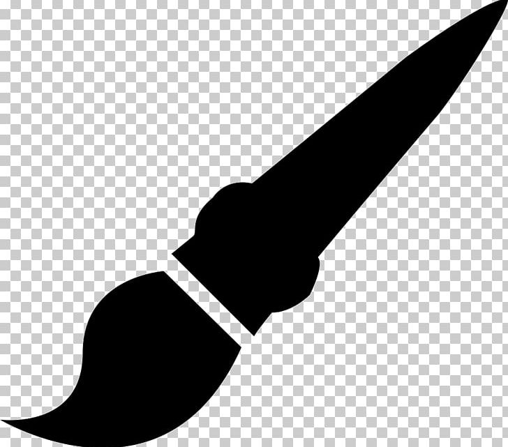 Paintbrush Computer Icons Ink Brush PNG, Clipart, Angle, Black, Black And White, Blade, Brush Free PNG Download