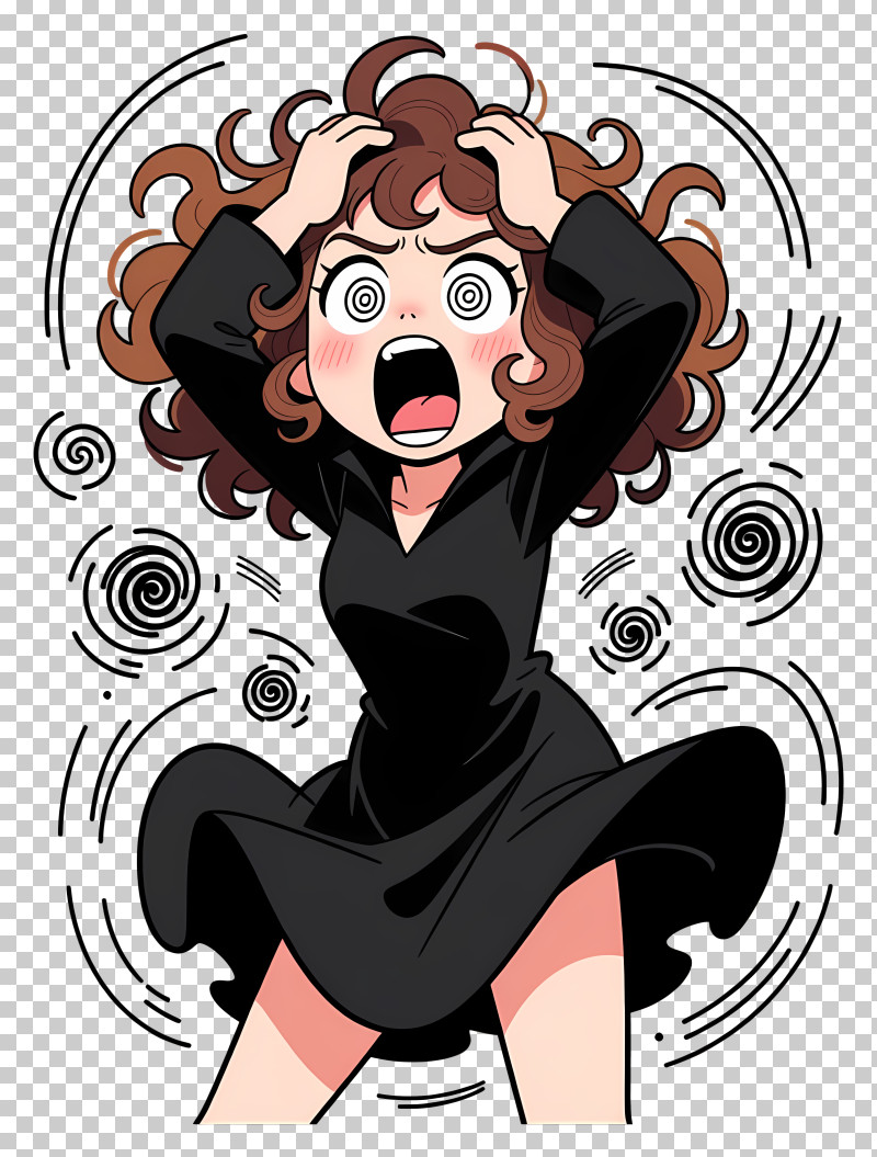 Tatsumaki - Stressed Woman Screaming PNG
