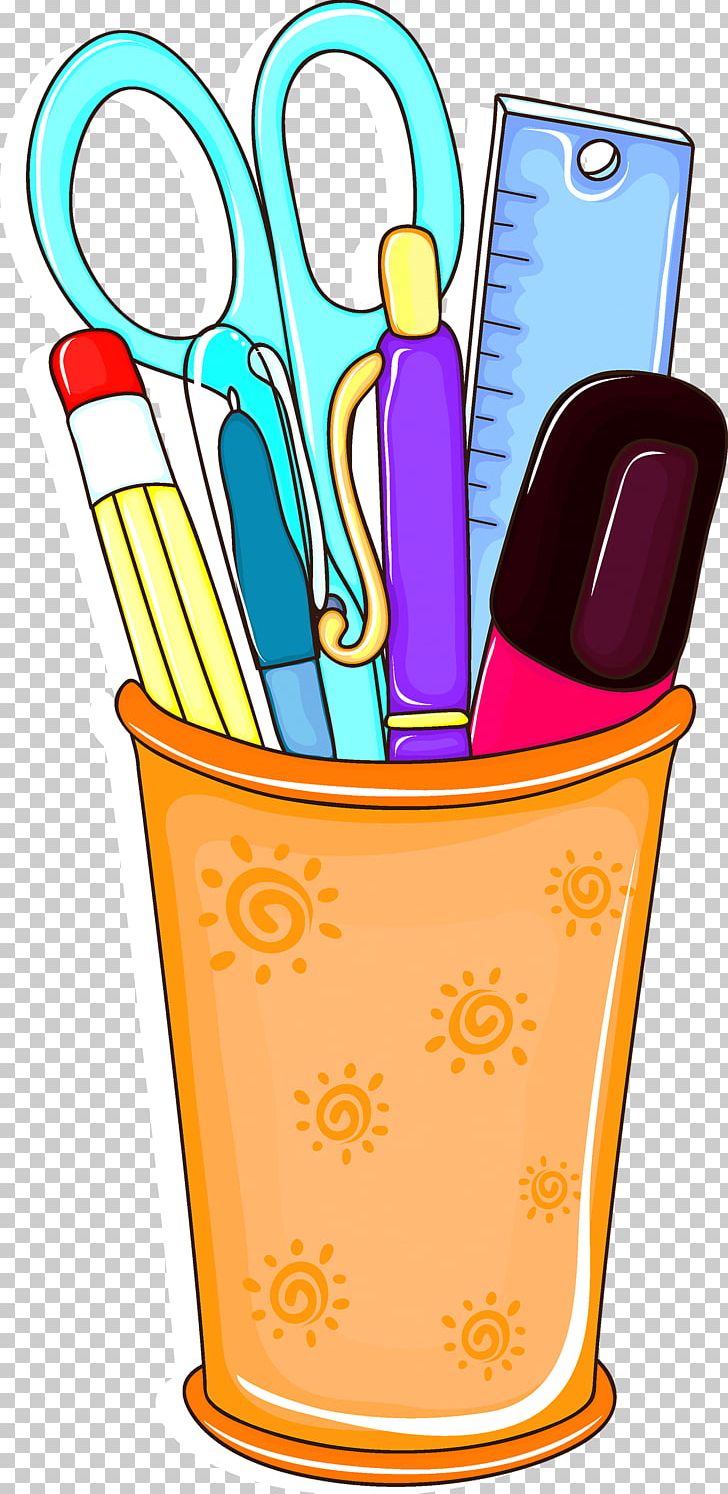 Pen Holder Clipart Vector, Stationery Pencil Book Pen Holder, Stationery,  Pencil, Book PNG Image For Free Download
