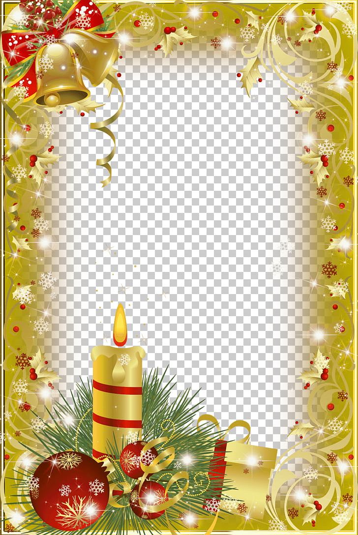 Christmas Frame Gold Candle PNG, Clipart, Christmas, Frame, Holidays Free PNG Download