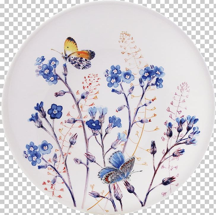 Faïencerie De Gien Plate Tableware Aardewerk PNG, Clipart, Aardewerk, Blossom, Blue, Blue And White Porcelain, Butterfly Free PNG Download