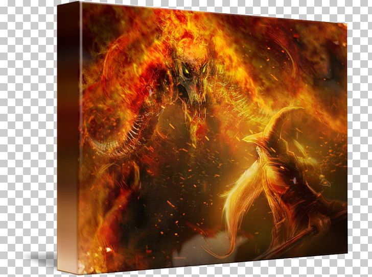 Gandalf Gollum Balrog The Lord Of The Rings Art PNG, Clipart, Art, Balrog, Canvas, Canvas Print, Computer Wallpaper Free PNG Download