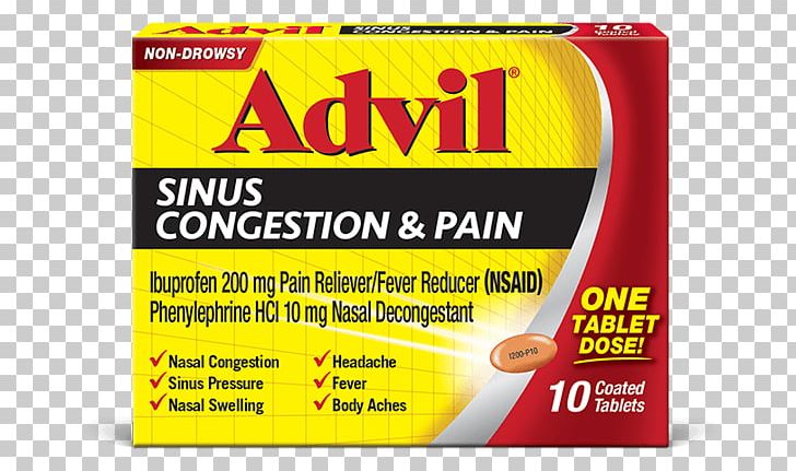 Nasal Congestion Ibuprofen Paranasal Sinuses Ache Decongestant PNG, Clipart, Ache, Advil, Aid, Analgesic, Brand Free PNG Download