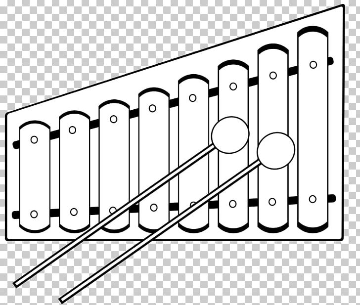 Xylophone Musical Instruments PNG, Clipart, Angle, Area, Black And White, Coloring Book, Drawing Free PNG Download