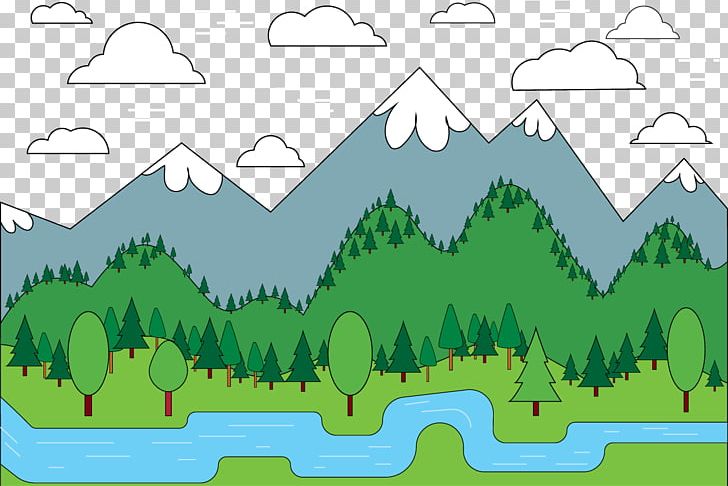 green mountains clipart