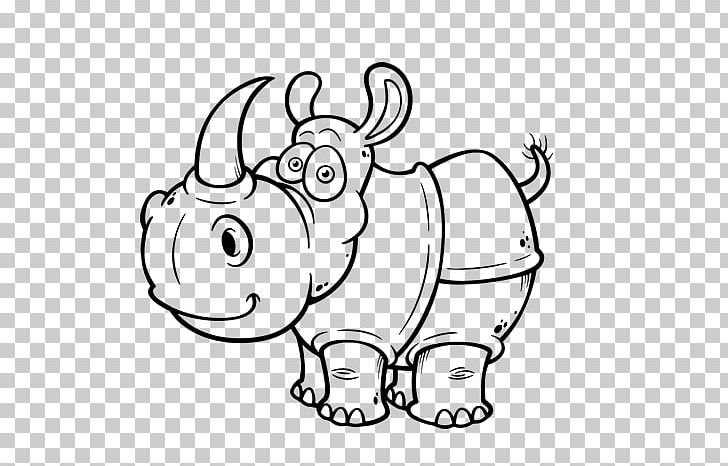 Woolly Rhinoceros Drawing PNG, Clipart, Black, Black And White, Carnivoran, Cartoon, Cattle Like Mammal Free PNG Download