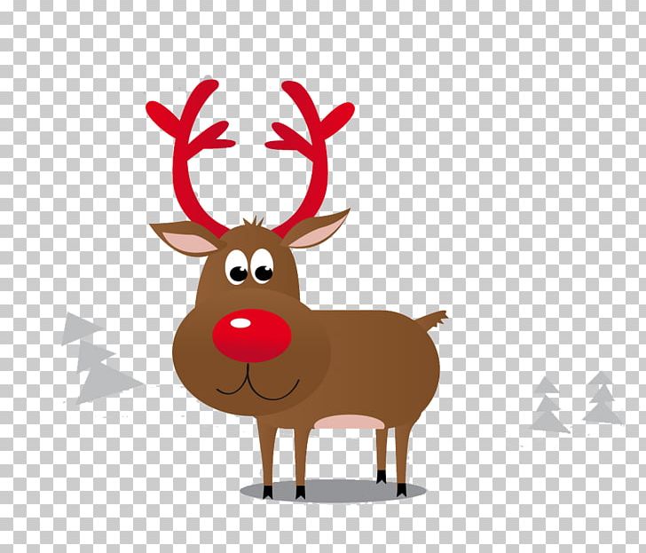 Elk Reindeer Christmas PNG, Clipart, Antler, Cartoon, Christmas Card, Christmas Music, Deer Free PNG Download