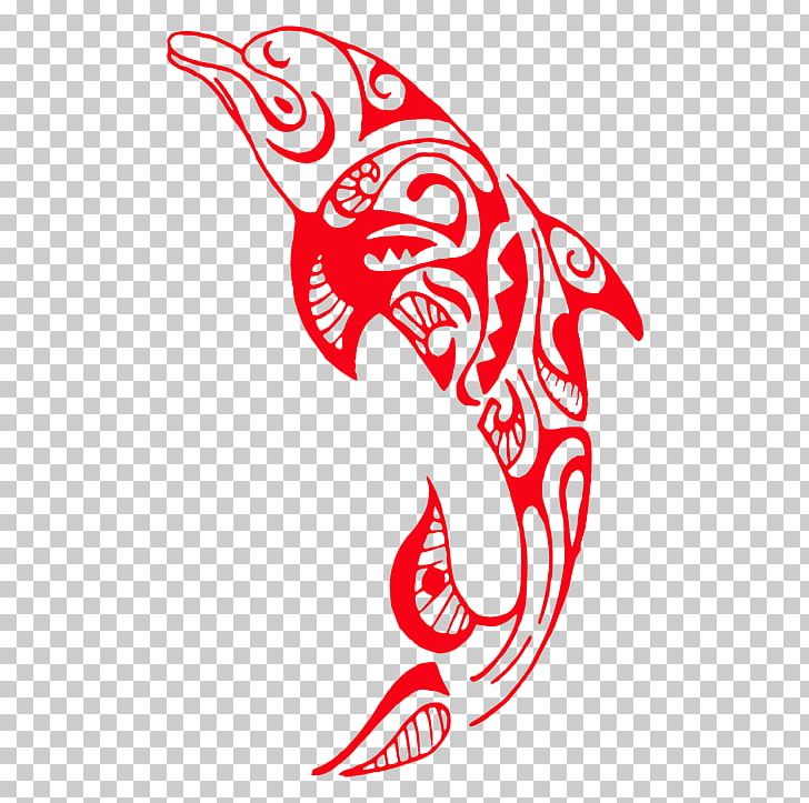 Tattoo Dolphin Polynesia Māori People Porpoise PNG, Clipart, Animals, Area, Art, Black And White, Decal Free PNG Download