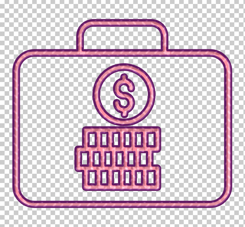 Business And Finance Icon Investment Icon Suitcase Icon PNG, Clipart, Business And Finance Icon, Investment Icon, Line, Line Art, Pink Free PNG Download
