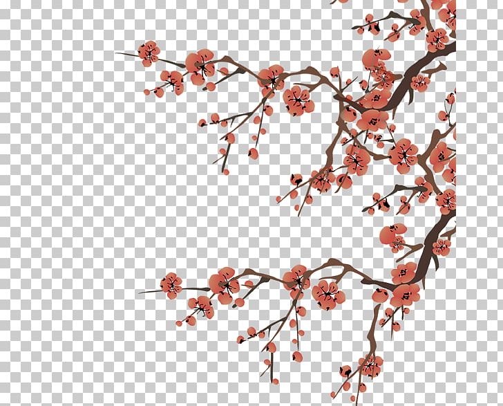 Ink Wash Painting PNG, Clipart, Blossom, Branch, Cherry Blossom, Chinese, Chinese Style Free PNG Download