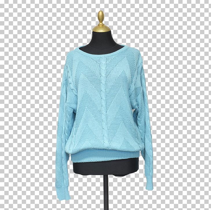 Turquoise Niin Mua Sleeve Knitting .com PNG, Clipart, Aqua, Blouse, Blue, Clothing, Com Free PNG Download