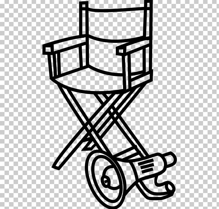 Drama Symbol Line Art PNG, Clipart, Black And White, Chair, Clip, Director, Drama Free PNG Download
