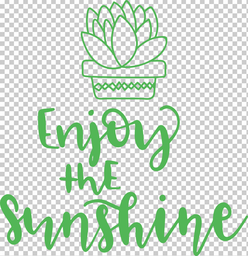Sunshine Enjoy The Sunshine PNG, Clipart, Biology, Flower, Leaf, Line, Logo Free PNG Download