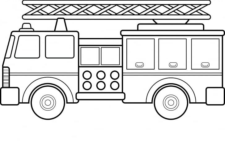 car fire engine coloring book firefighter truck png clipart