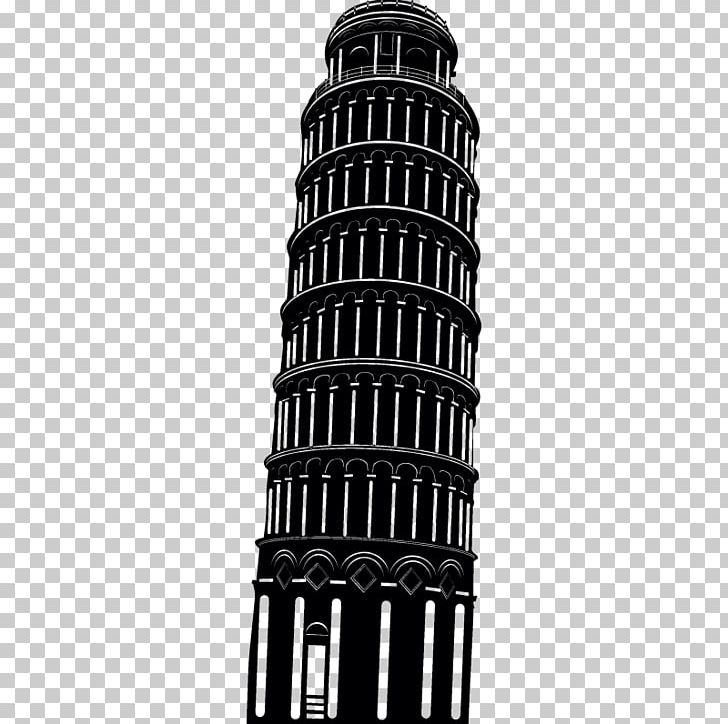 Leaning Tower Of Pisa Eiffel Tower Building Monument PNG, Clipart, Black And White, Building, Drawing, Eiffel Tower, Leaning Tower Of Pisa Free PNG Download