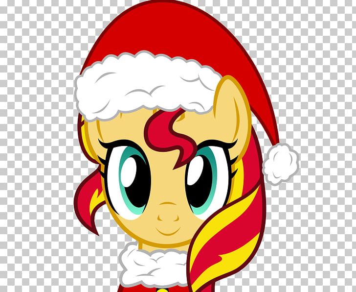 Sunset Shimmer Santa Claus Christmas Day Rainbow Dash Santa Suit PNG, Clipart, Art, Artist, Cheek, Christmas Day, Christmas Lights Free PNG Download