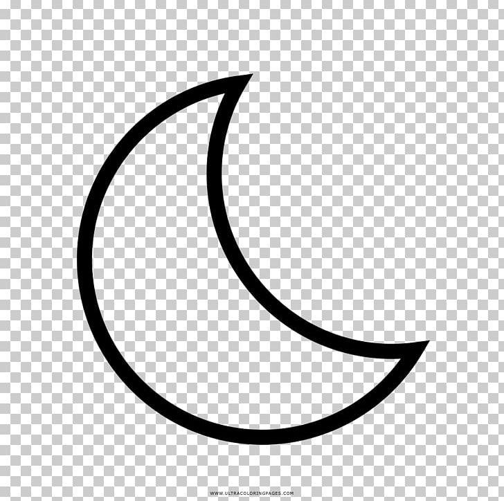 Drawing Moon Coloring Book Line Art PNG, Clipart, Area, Black, Black And White, Circle, Color Free PNG Download