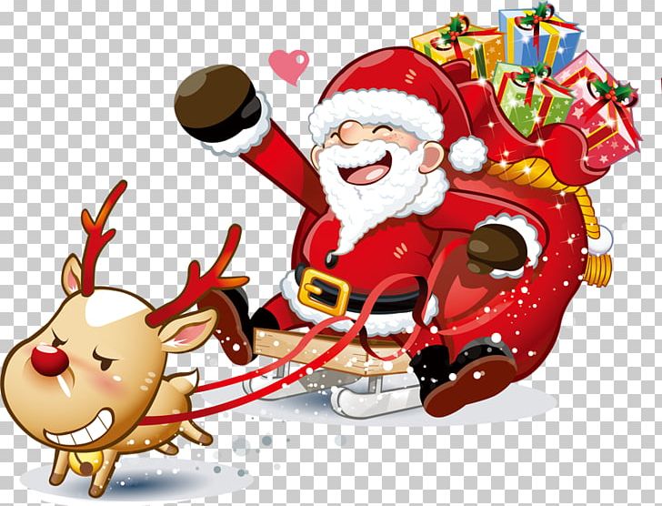 Santa Claus Christmas PNG, Clipart, Cartoon, Christmas Decoration, Creative Artwork, Creative Background, Creative Graphics Free PNG Download