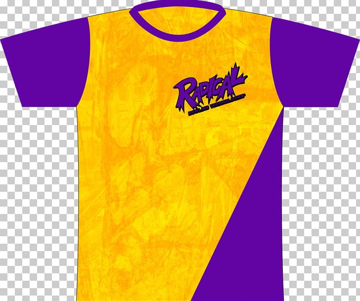 T-shirt Purple Yellow Logo Blue PNG, Clipart, Active Shirt, Blue, Brand, Dye, Gold Free PNG Download
