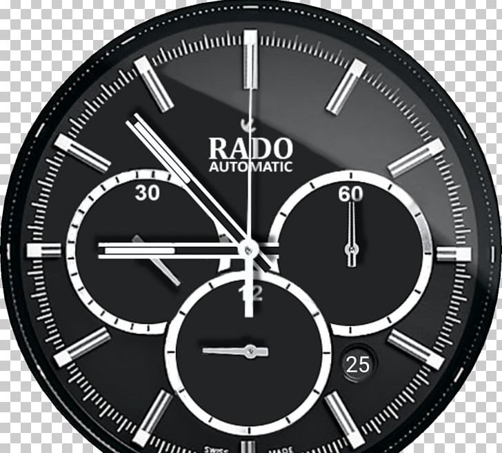 Rado Automatic Watch Chronograph Watch Strap PNG, Clipart, Automatic Watch, Black And White, Bracelet, Brand, Ceramic Free PNG Download