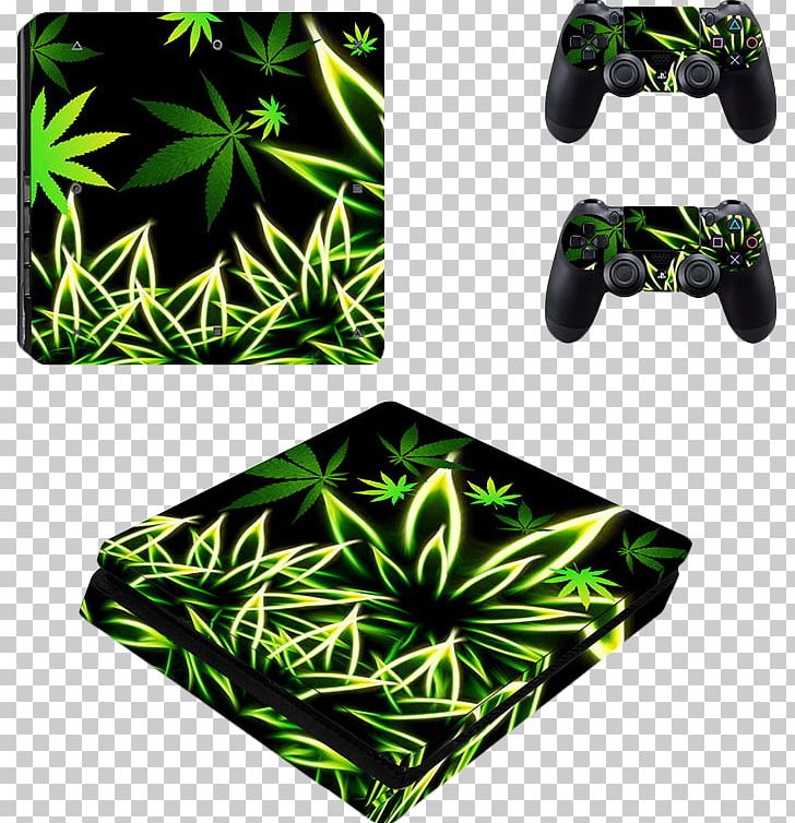 Sticker Sony PlayStation 4 Slim Paper Decal PNG, Clipart, Bumper Sticker, Cannabis, Decal, Dualshock 4, Flora Free PNG Download