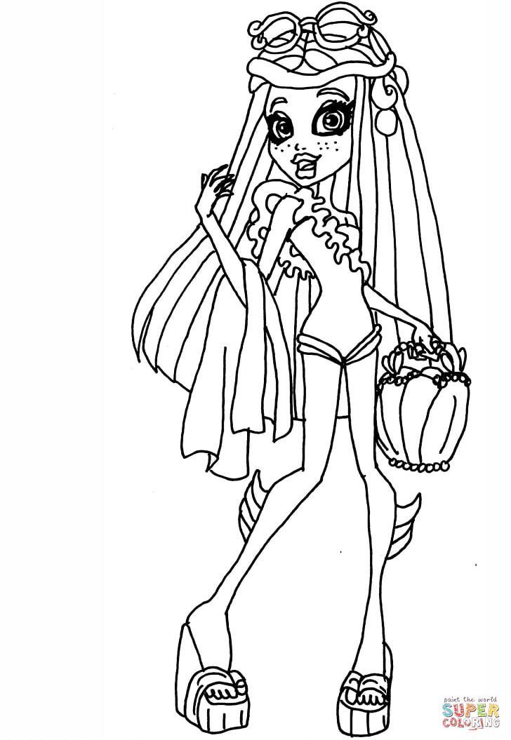 Coloring Book Monster High Scaris: City Of Frights PNG, Clipart, Arm, Black, Blue, Cartoon, Fashion Design Free PNG Download