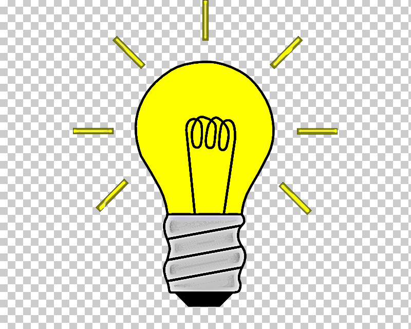 Light Bulb PNG, Clipart, Light Bulb, Line, Yellow Free PNG Download