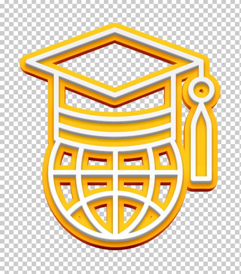 World Icon School Icon PNG, Clipart, Emblem, School Icon, Symbol, World Icon, Yellow Free PNG Download